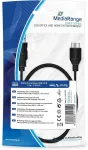 MediaRange MRCS153 USB 3.0 sujungimo kabelis, juodas