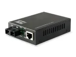 LevelOne GVT-2002 Gigabitinis medijos keitiklis RJ45 į SC, vienmodis &scaron;viesolaidis, 20 km