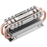 Radiatorius / &scaron;ilumos &scaron;alintuvas GRAUGEAR G-M2HS06 aliuminis su variniais &scaron;ilumos vamzdeliais M.2 NVMe SSD