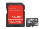 WESTERN DIGITAL SanDisk Micro SDHC atminties kortelė Class 4 32GB + SD adapteris