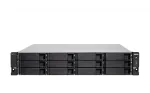 QNAP TS-H1886XU-RP-R2 NAS Rack (3U) Intel&reg; Xeon&reg; D D-1622 32 GB DDR4 0 TB QuTS hero Juoda, Pilka