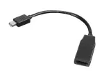 Lenovo 0B47089 vaizdo kabelio adapteris 0,2 m Mini DisplayPort HDMI juodas