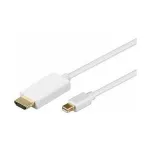 Goobay 1m Mini-DisplayPort/HDMI&trade;-Adapterkabel [MAC oder PC, audiof&auml;hig, vergoldete Kontakte, mit Verriegelung]