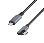 LogiLink CU0182 USB 2.0 laidas USB-C 1 m, juodas/sidabrinis