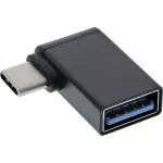 InLine USB 3.2 Gen.2 adapteris, USB-C (vyri&scaron;kas) į USB-A (moteri&scaron;kas) 90&deg; kampu OTG