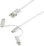 USB laidas ShiverPeaks BS14-50067 1m USB A Micro-USB B Baltas