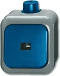 BUSCH JAEGER 2621 WDI - 1P - Žalia - Pilka - 250 V - 74 mm - 54 mm - 80 mm