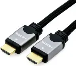 Roline High Speed - HDMI mit Ethernetkabel - HDMI (M) bis HDMI (M) - 3 m - Doppelisolierung - Schwarz/Silber