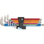 3950/9 Hex-Plus Multicolour Imperial Stainless 1 Winkelschl&uuml;sselsatz (schwarz, 9-teilig, z&ouml;llig, mit Halteclip)