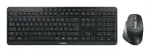 CHERRY Stream Desktop Ultimate klaviatūra ir pelė, namų/biuro, USB + RF belaidis + Bluetooth, QWERTZ, juoda