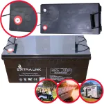 Extralink AGM akumuliatorius 12V 200Ah sandarus &scaron;vino-rūg&scaron;tinis (VRLA), 12 V, 200 Ah, be priežiūros