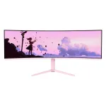 I&scaron;lenktas monitorius Arozzi Nova 49 inch (124,5 cm) Dual QHD 5120&times;1440 LED VA 32:9 4 ms Rožinis