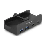 Delock 64262 i&scaron;orinis USB 5 Gbps 4 prievadų &scaron;akotuvas, 2x USB Type-A ir 2x USB Type-C, su fiksavimo varžtu