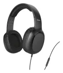 Ausinės Hama 221784 OnEar Stereo KH Fun II, laidinės, ant ausų, juodos, skirtos skambučiams ir muzikai
