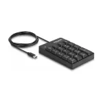Delock 12108 USB Type-C skaičių klaviatūra, 19 mygtukų, juodos spalvos
