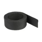 Termosusitraukianti žarna DeLOCK Fabric 2 m x 20 mm 2:1 juoda