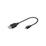 Wentronic Goobay USB 2.0 Hi-Speed adapteris, USB 2.0 lizdas (A tipas), 0,2 m - USB 2.0 lizdas (A tipas) > USB 2.0 Micro ki&scaron;tukas (B tipas) (95193)