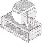 Schroff 24561051 standartinė dengiamoji plok&scaron;tė, 84 HP, 160 mm gylio, 2 vnt.