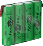 Goobay 4x AA (Mignon) - 2100 mAh, Žalia - Litavimo Auselė (Z), Nikelio-Metalo Hidrido Akumuliatorius (NiMH), 4,8 V (55580)