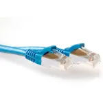 ACT Blue 15 metrų SFTP CAT6A jungiamasis laidas su apsauga nuo užkliuvimo ir RJ45 jungtimis