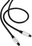 SpeaKa Professional Toslink skaitmeninio garso jungiamasis laidas 1x Toslink (ODT) - 1x Toslink (ODT) 1,50 m juoda SuperSoft apvalkalu