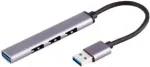USB &scaron;akotuvas ShiverPeaks BS13-50001 USB 3.2 Gen 1 Type-A 5000 Mbit/s aliuminis juodas