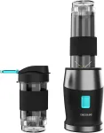 Cecotec Blender Power Titanium 900 ProGo | Stalvir&scaron;inis | 900 W | Talpa 2x0,57 l | Ledų smulkinimas | Juoda