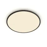 Philips Functional Super Slim 36 W LED lubinis &scaron;viestuvas juodas apvalus