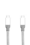 Verbatim USB-C į USB-C nerūdijančio plieno sinchronizavimo ir įkrovimo laidas USB 3.1 Gen 2 30 cm