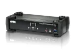ATEN 2 prievadų USB 3.1 Gen 1 4K DisplayPort 1.2 KVMP&trade; jungiklis su garsu (KVM kabeliai įtraukti)