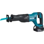 Akumuliatorinis atpjovinis pjūklas MAKITA DJR186RT, 18 V, mėlynas/juodas, ličio jonų akumuliatorius 5,0 Ah