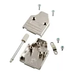 EFB-Elektronik Full Metal D-Sub Hood 35&deg;, E-MHDM35 09-K, 9-pin, Metallic