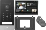 EZVIZ HP7 Pro 4K IP vaizdo domofono rinkinys su 7 colių jutikliniu monitoriumi, Wi-Fi 6, delno skaitytuvu, veido atpažinimu, RFID, IP65 lauko stotele