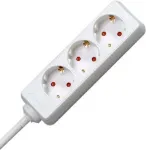 EFB Electronics ESP.30.1K Prailgintuvas 3x Schuko CEE 7/7 1,5m Juodas