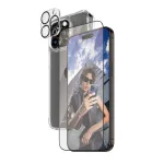 PanzerGlass &reg; 3-in-1 apsaugos rinkinys iPhone 15 Pro Max, Apple, Sausas užklijavimas, Atsparus smūgiams, Skaidrus, 1 vnt.