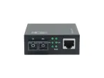 LevelOne Smart Gigabit RJ45 to SC Media Converter, Single-mode Fiber, 1310 nm, 20 km, 1000 Mbps