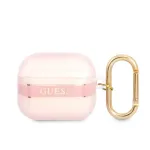 Guess GUA3HHTSP Strap Collection silikoninis dėklas AirPods 3 &ndash; rožinis