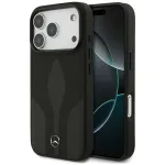 Mercedes Leather The Move MagSafe Case, skirtas iPhone 17 Pro, juoda