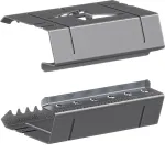 Hager BRS651309 elektrinė/mechaninė jungtis, pora, lak&scaron;tinis plienas 65x130 mm