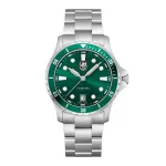 Luminox vyrų laikrodis XS.0957 42 mm, žalios ciferblato spalvos, nerūdijančio plieno apyrankė
