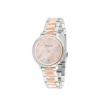 Pierre Cardin Women's Watch CBC.5006 32mm Stainless Steel Quartz Analog White Dial Black Leather