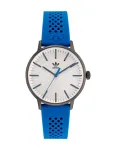 ADIDAS Unisex Watch AOSY22019 38mm Stainless Steel Quartz Analog Black Dial Silicone Strap