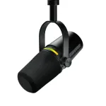 Shure MV7+-K - Profesionalus paskaitų ir vokalo mikrofonas su XLR/USB-C jungtimis, juodas