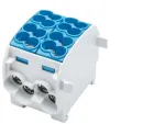 SIMET SCB 25-2 &scaron;akų paskirstymo blokas Al/Cu, mėlynas, 81505003