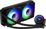 Aerocool PGS Mirage L240 ARGB skystinis procesoriaus au&scaron;intuvas, 2300 aps./min., 4 kontaktų, juodas