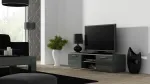 Cama Meble SOHO 140 TV komoda, pilka/pilka blizgi