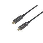 EQUIP USB-C į USB-C aktyvus optinis kabelis 7,5 m, 8K 60Hz, PD 60W, 10Gbps, juodas