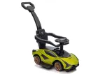 LEAN CARS Lamborghini QLS-996T Ride-On su stūmimo rankena, žalia