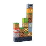 Paladone Minecraft Block Building Light &ndash; 16 LED blokų, USB maitinimas, &scaron;iltai balta &scaron;viesa, sujungiamas rinkinys