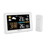 RAINPOINT Baldrtherm B0359WST2H2PR Meteorologinė stotis su lauko davikliu &ndash; spalvotas LCD, 433 MHz, 3 davikliai